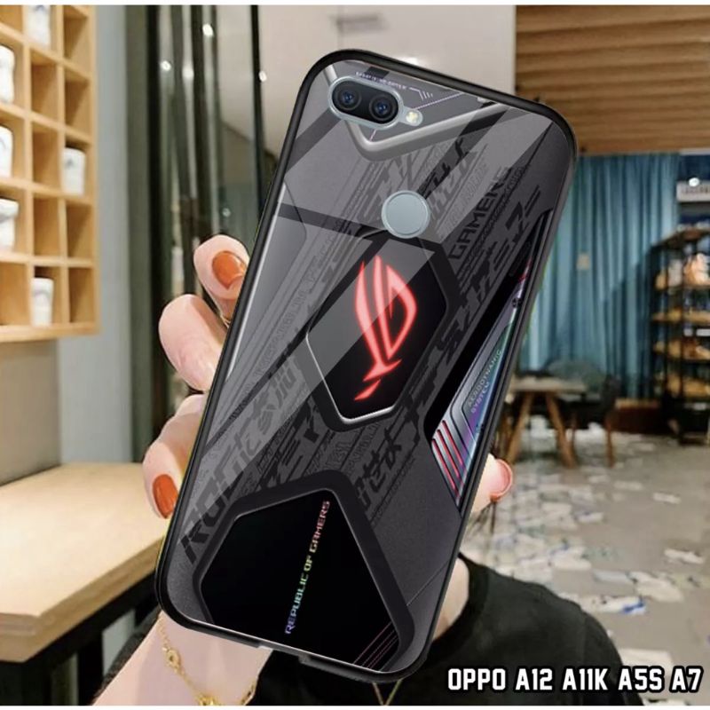 ubluk store case custom Oppo A3s, A5s, A7, A12, A11k motif ROG evos keren