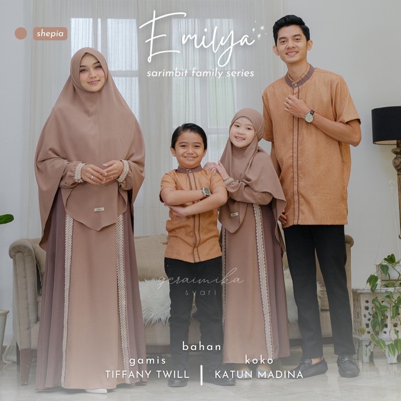 Emilya Set Gerai Mika Sarimbit Couple Keluarga