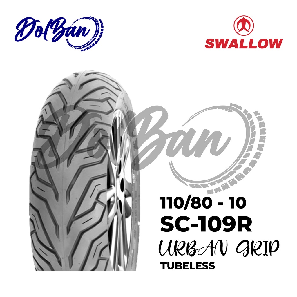 BAN LUAR SWALLOW 110/80-10 RING 10 SC-109R URBAN GRIP TUBELESS