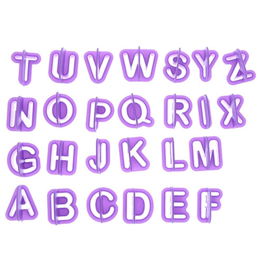 [Jianxin] 40 Pcs Icing Cutter Mold Alphabet Letter Fondant Cake DIY Decorating Mould Set