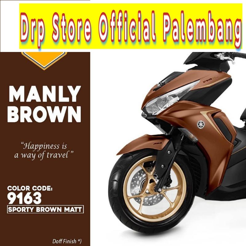 Pilok Paket Coklat Dof Sporty Brown Matt 9163 Diton Premium Cat Semprot Sepeda Motor Mobil Velg Helm