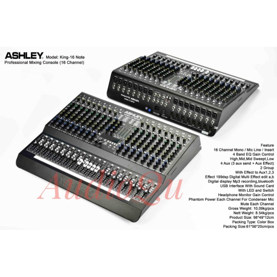 NEW Mixer Audio Ashley king 16 Note / King 16Note / King16Note ORI