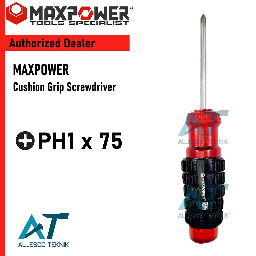Maxpower PH1X75 Obeng Listrik 7" Isolator 1000V Screwdriver M23517