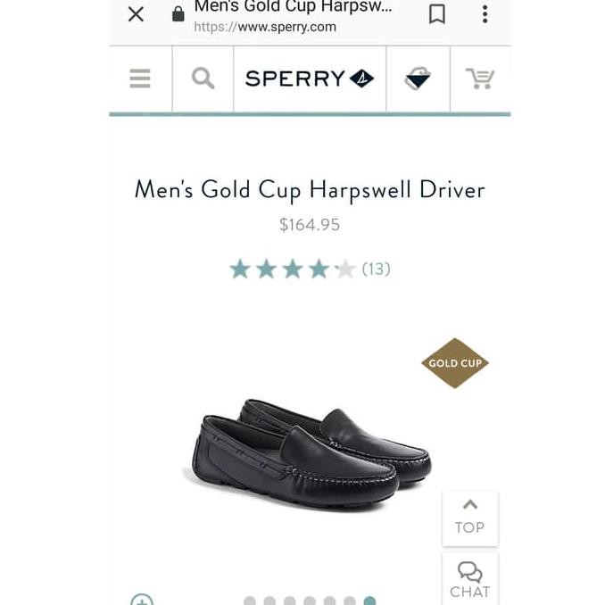 Sperry Topsider Gold Cup Harpswell Driver Original X40 Murah