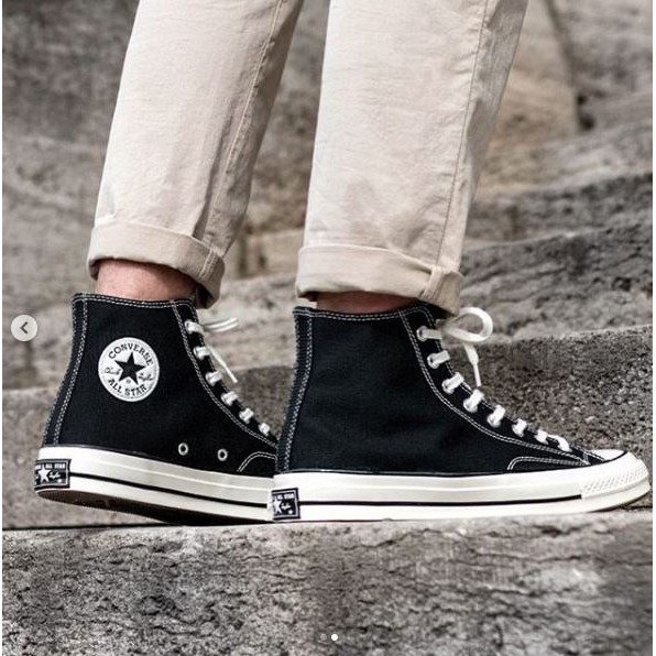 harga converse 70s hi black egret