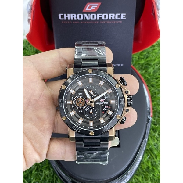 chronoforce 5321g black rosegold pria