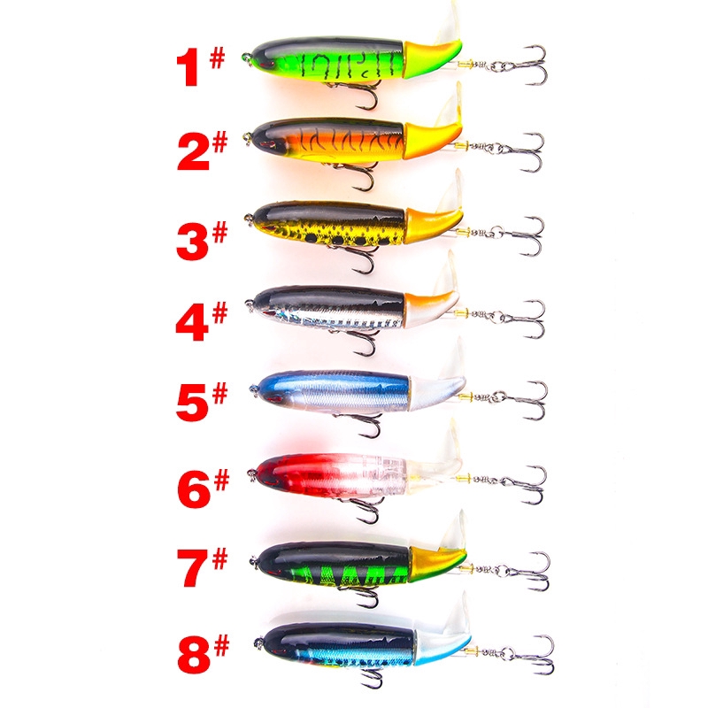 13g/10 cm Fishing Lure Kualitas Whopper Plopper Ikan Kecil Lure 3D Mata Plastik Umpan Keras