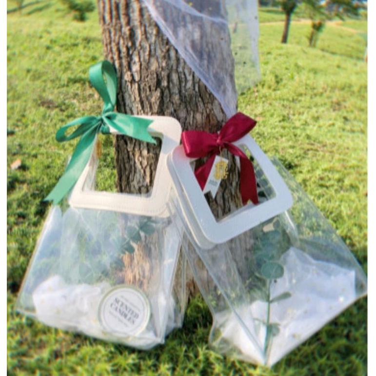 Tas HAMPERS/SOUVENIR Bag Tas Mika PVC Box Kantong Tebal hadiah gift