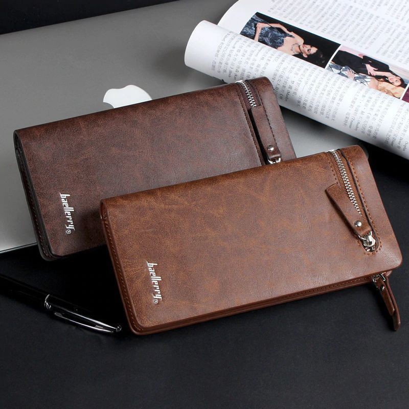 BAELLERRY 357 Dompet Pria Panjang Bahan Kulit PU Leather Premium WATCHKITE WKOS