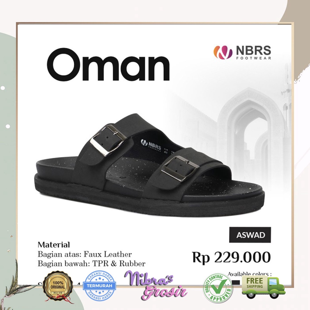 TERBARU NBRS  FOOTWEAR  OMAN SANDAL / SANDAL PRIA DEWASA/ SELOP PRIA / SANDAL  / FOOTWEAR NBRS
