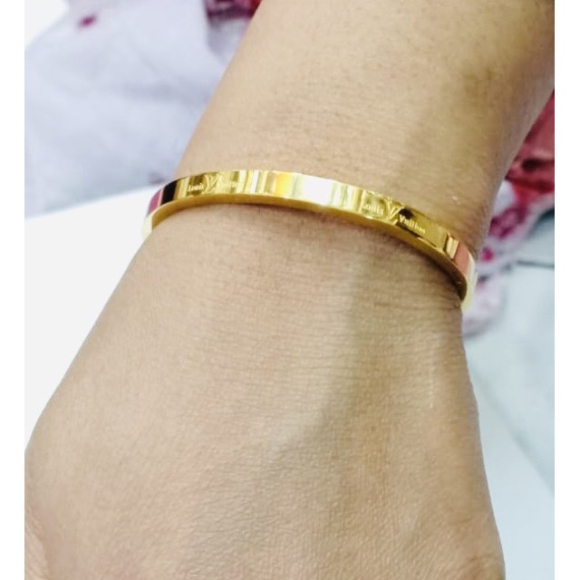 Titanium /!gelang titanium / gelang LV / gelang titanium gold