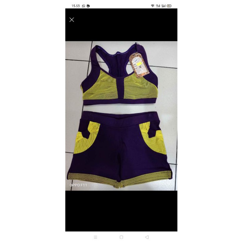 Setelan Senam Pendek Wanita