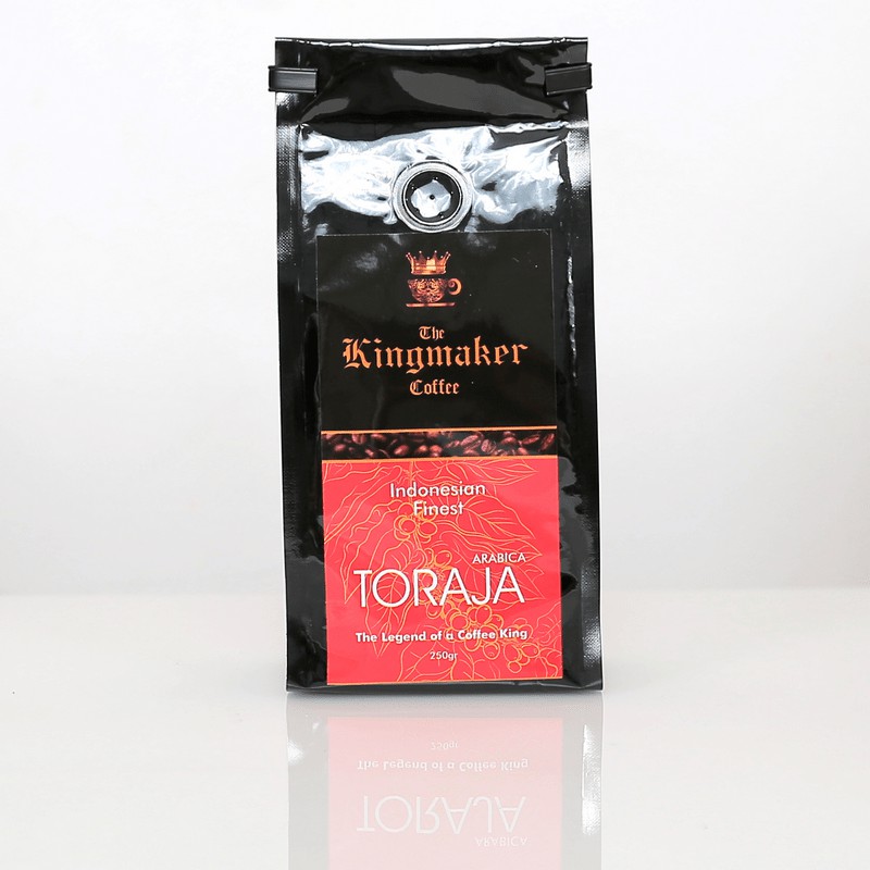 

Kopi Bubuk Arabika THE KINGMAKER COFFEE 250gr ( TORAJA)