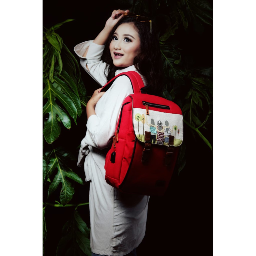 Tas Ransel Marawa Kanke  / Bckpack laptop / Tas fashion handmade wanita