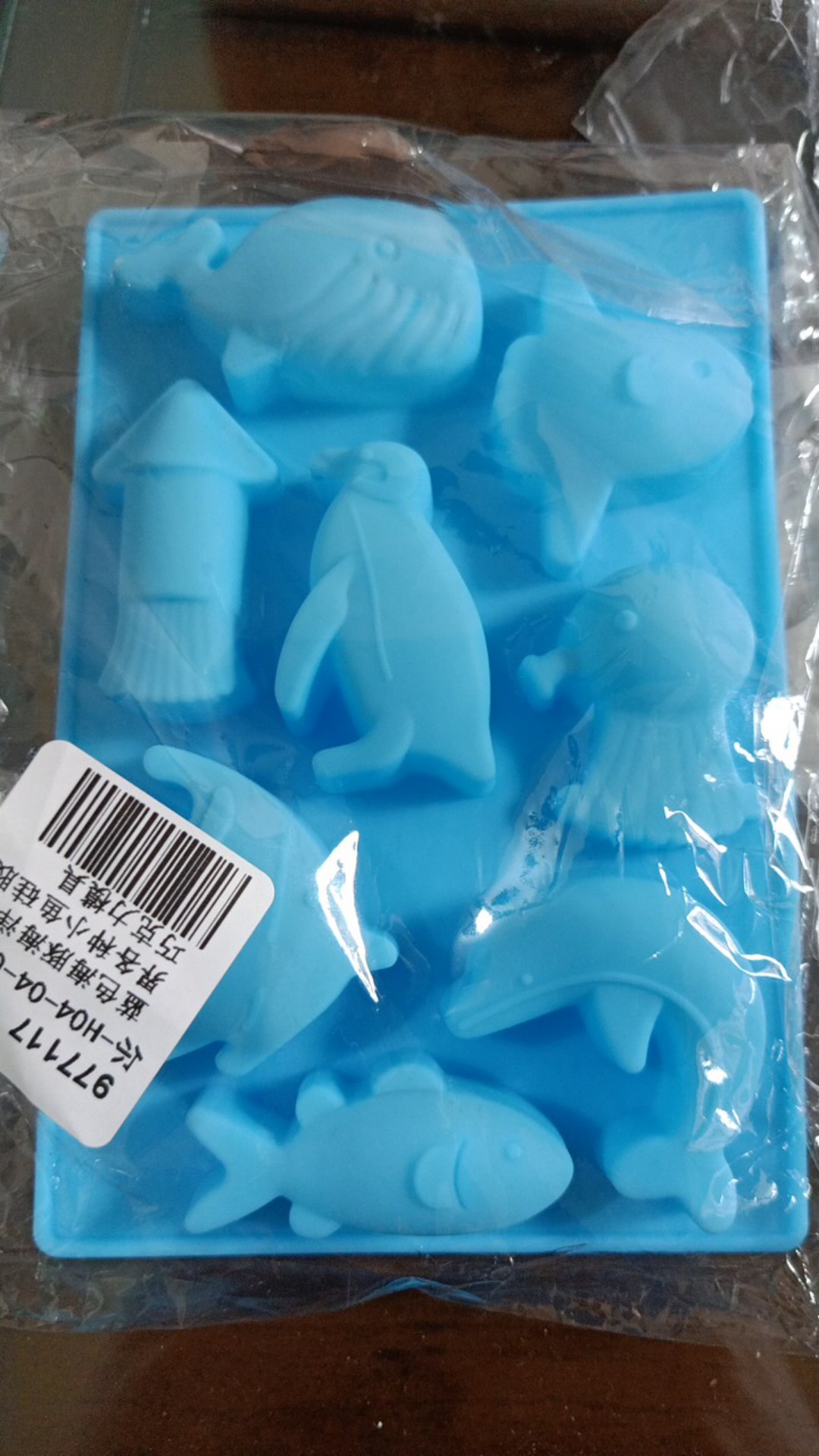 Cetakan Es Krim / Sabun Bentuk Lumba Bahan Silikon