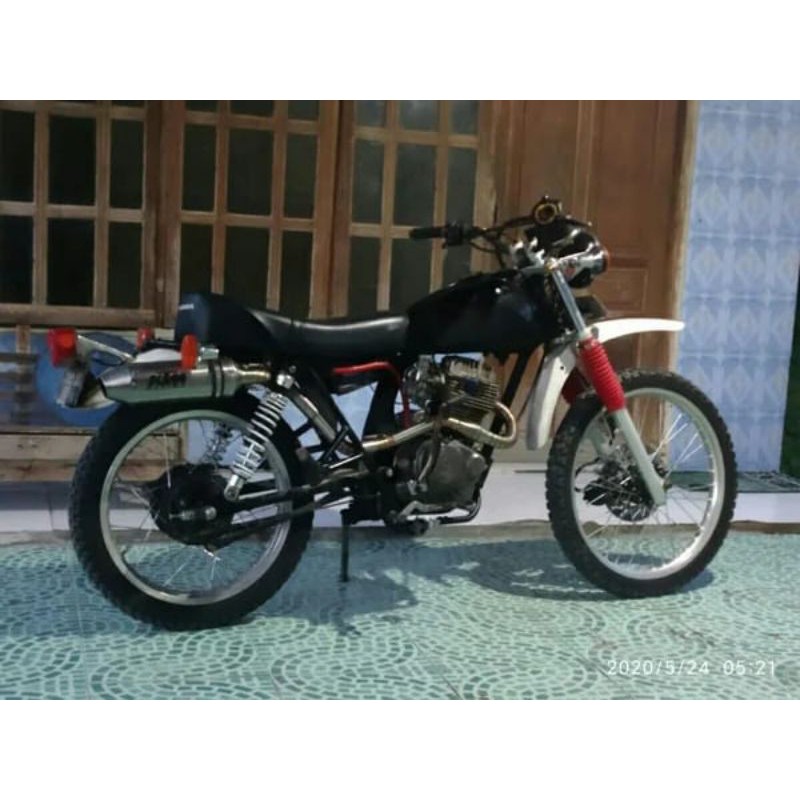 knalpot honda xl 100 125 185 racing full system by NDR EXHAUST ORIGINAL