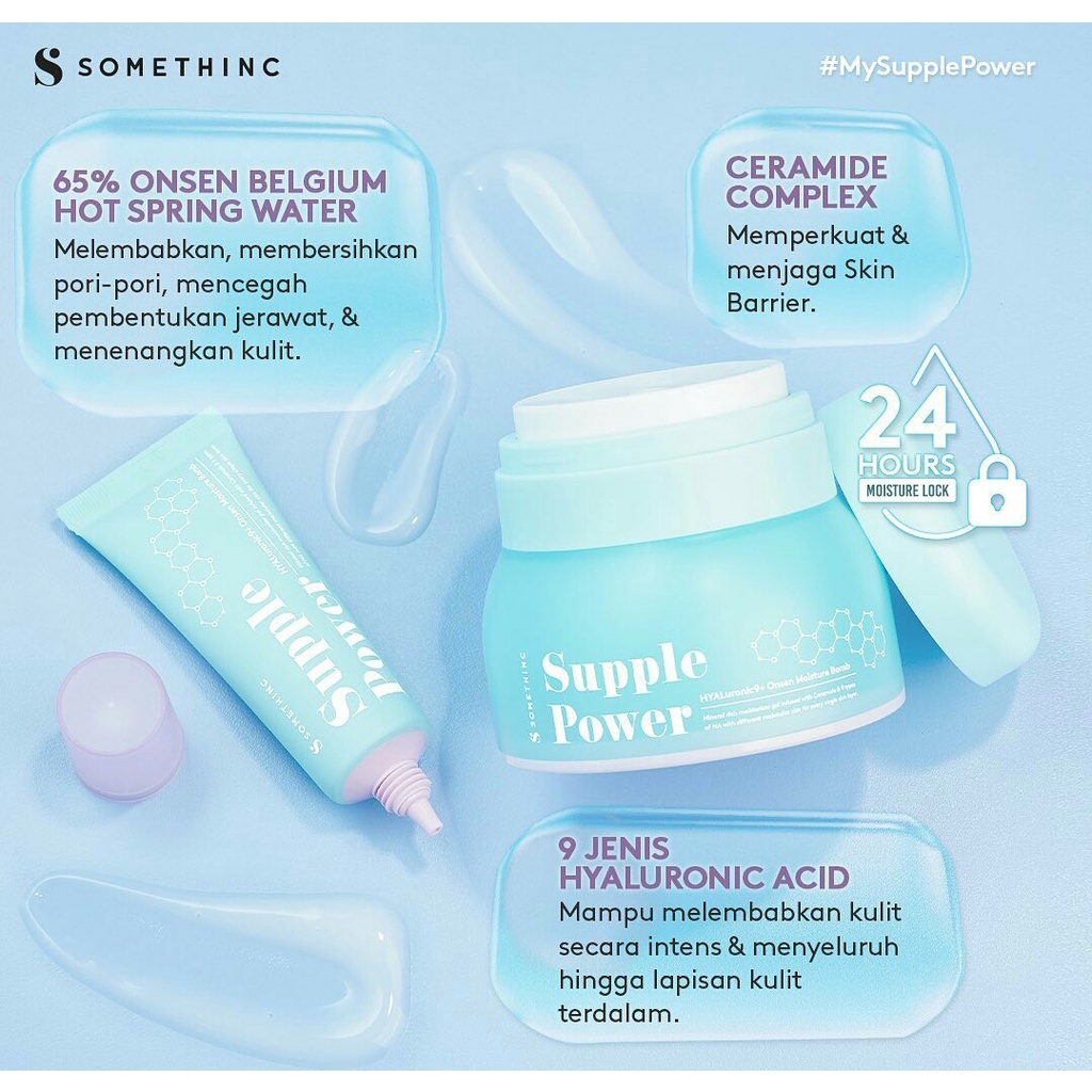 SOMETHINC Supple Power Hyaluronic9 + Onsen Moisture Bomb Gel