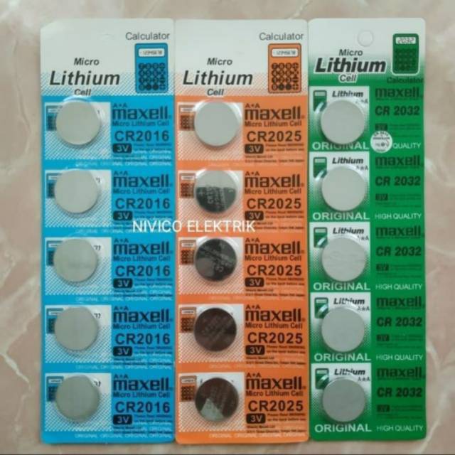 Baterai Murah Lithium Type CR-2025 3V High Quality (Harga 1Butir)