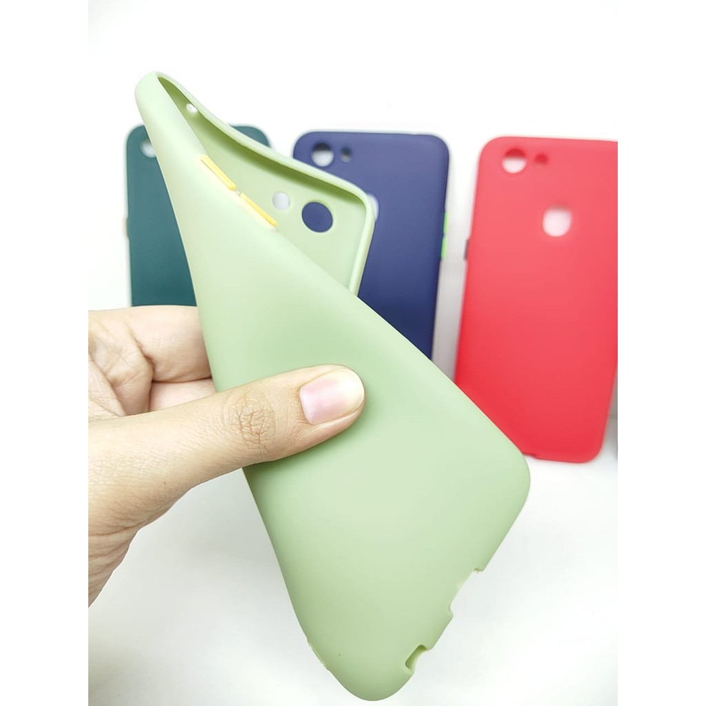 SMPC TPU Candy Oppo F5 F5 Plus 6.0 inch SoftCase Macaron Protection Camera Tombol Warna