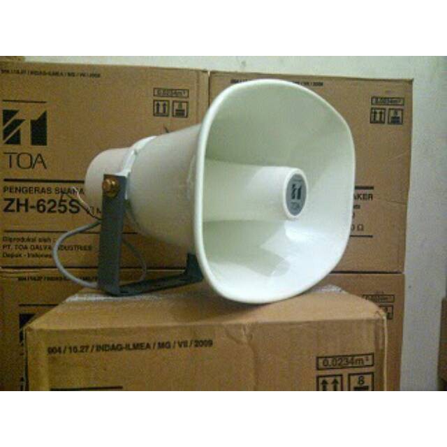 Speaker Horn TOA ZH 625 SM dan Matching Trafo Original  25 Watt W  ZH-625SM Kotak Oval Putih Sirine