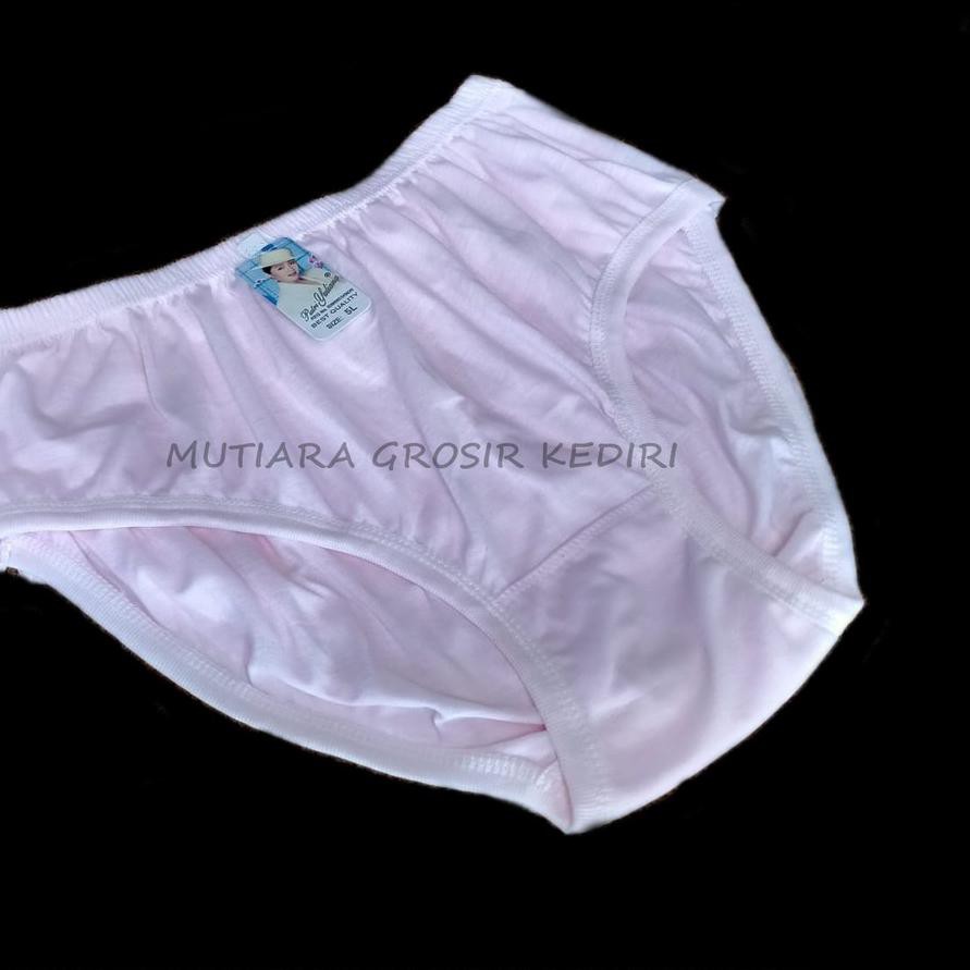 QA7D [L 3L 4L 5L XL] LUSINAN 12 PCS CD WANITA MURAH - CD WANITA JUMBO / CELANA DALAM WANITA KATUN PO