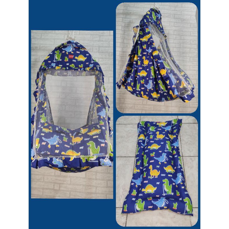 Ayunan Bayi Karakter 3in1 Kelambu Motif Murah-Dino Navi