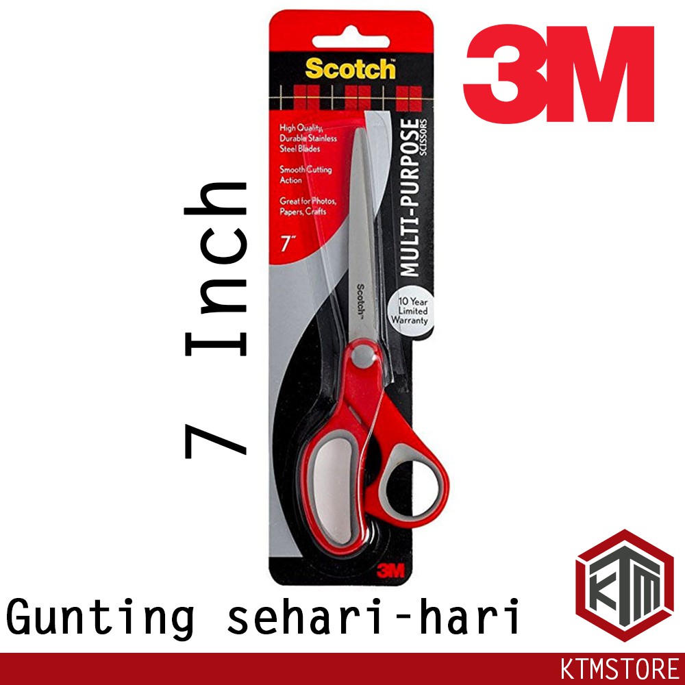 3M 1427 Scotch Gunting sedang Pemotong kertas Scissor 7 Inch