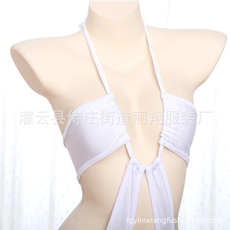 LI-107 white swimsuit baju renang bikini jepang seksi sexy cosplay