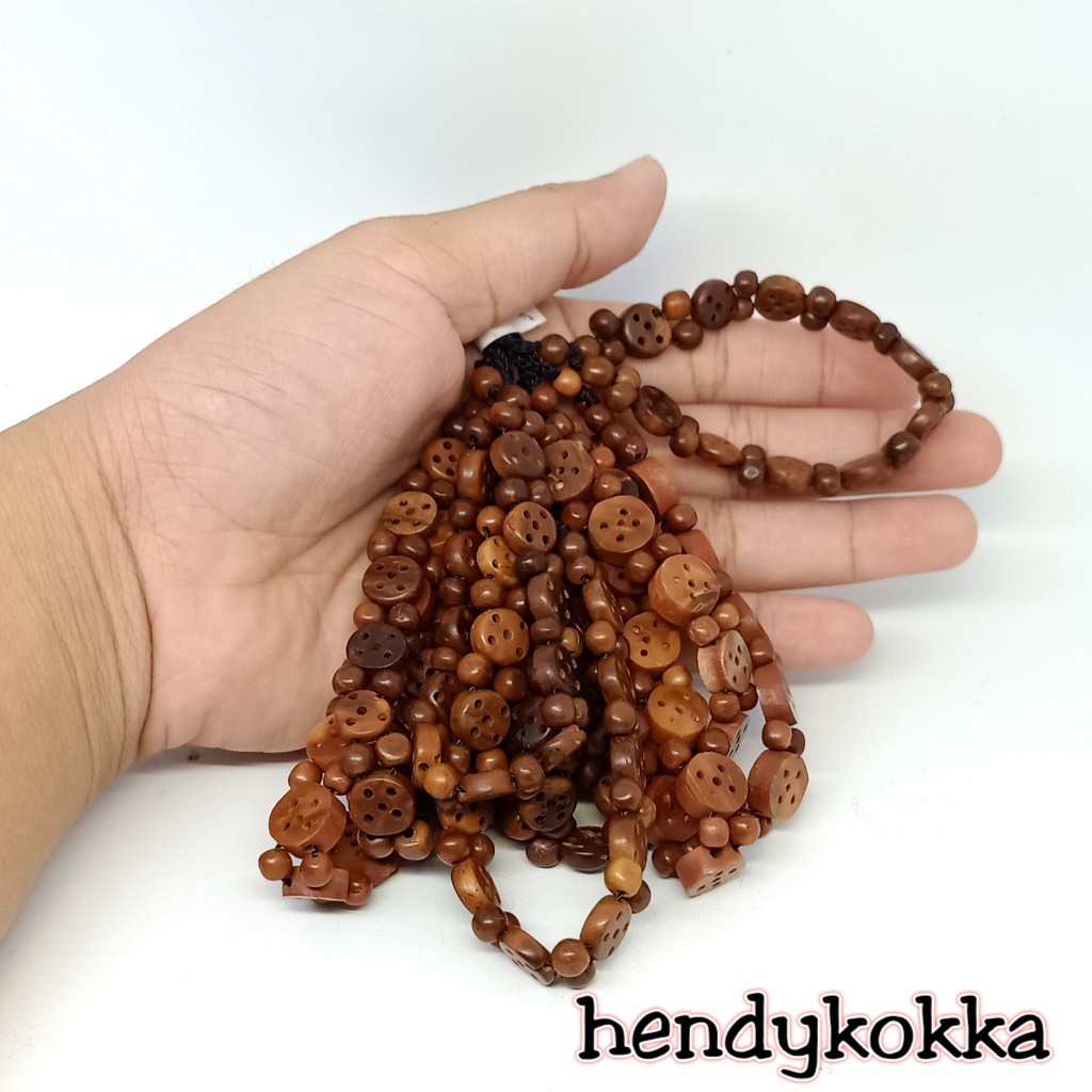 10 gelang kokka kaukah kancing coklat