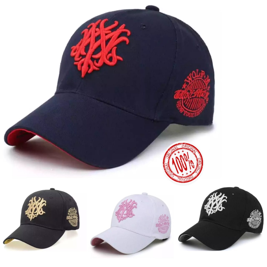 Topi Baseball Wanita Dewasa Distro Ny Model Terbaru 2022 Wolf M Style Cowok Cewek Keren Viral Kekini