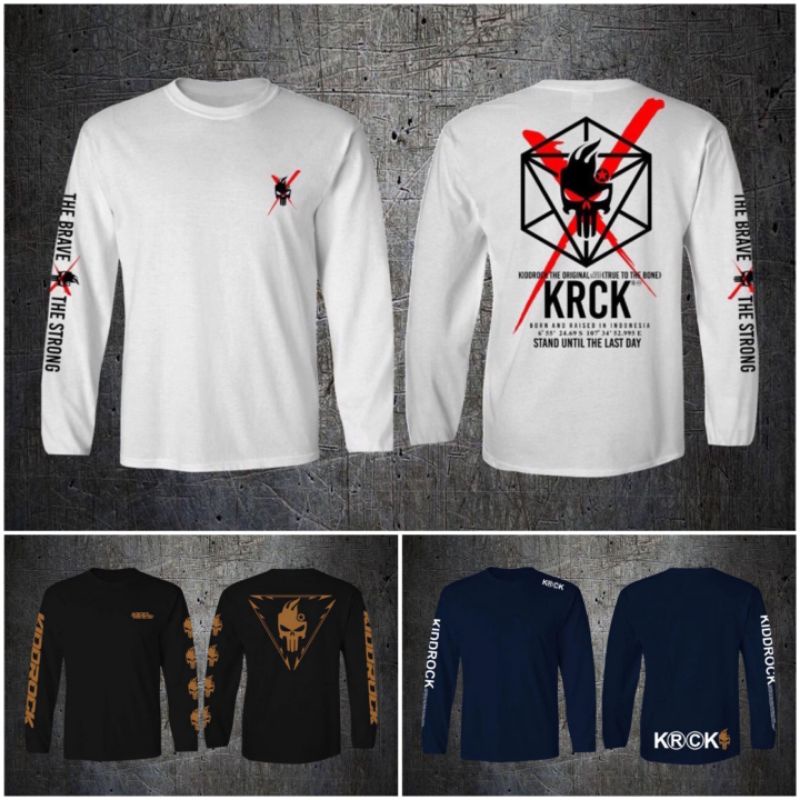 KAOS PANJANG KIDDROCK ORIGINAL | KAOS PANJANG PRIA | KAOS PANJANG COWOK DISTRO