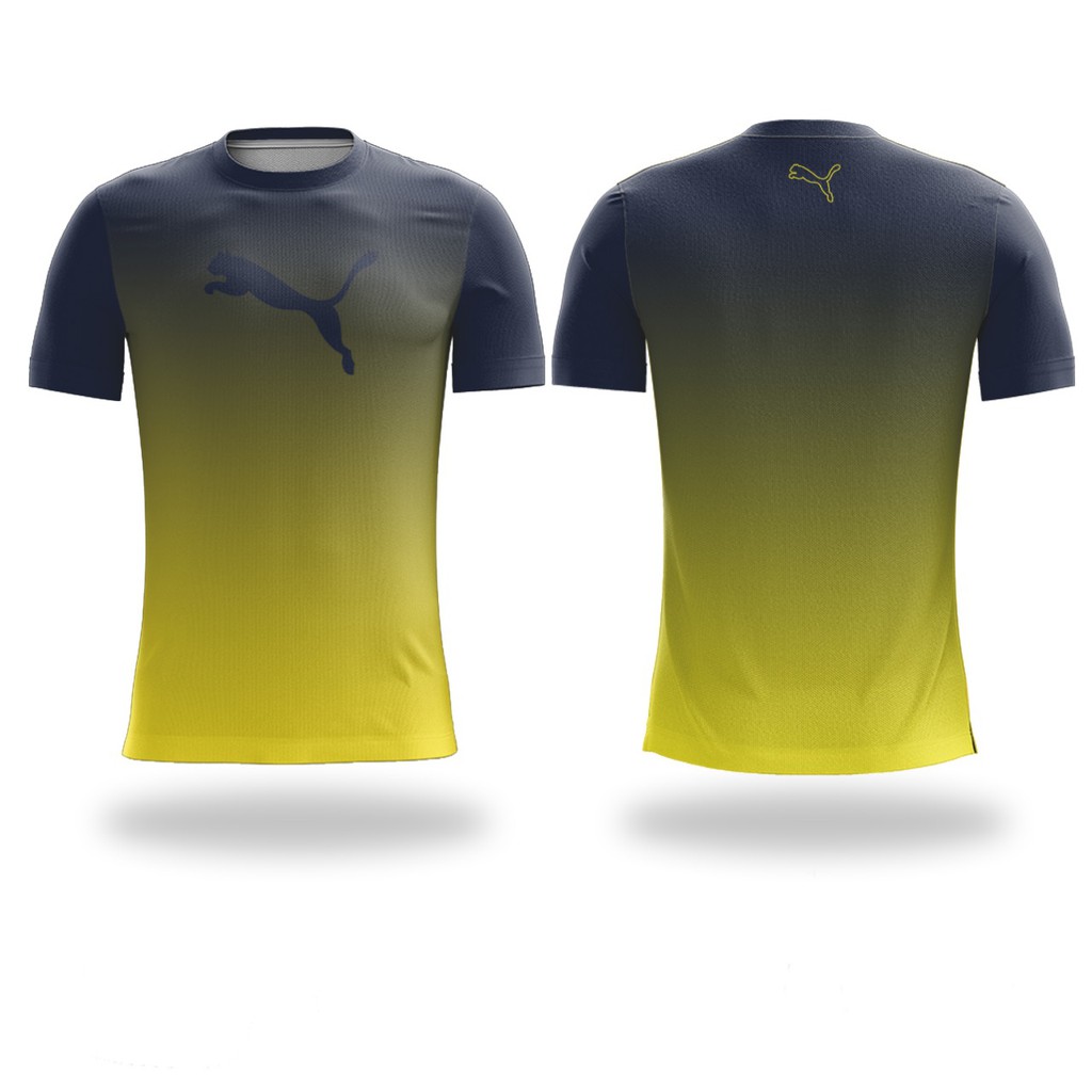 Kaos Jersey Puma Baju Olahraga Lari Running Sport DriFit Dry Fit Full Print REIFP381