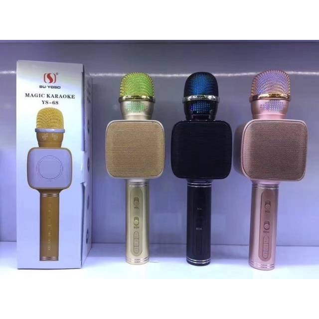 Mic Bluetooth Karaoke Original YS 68 YS-68 YS68 / Mic Karaoke 100% Original Su Yoso Mic Smule USB