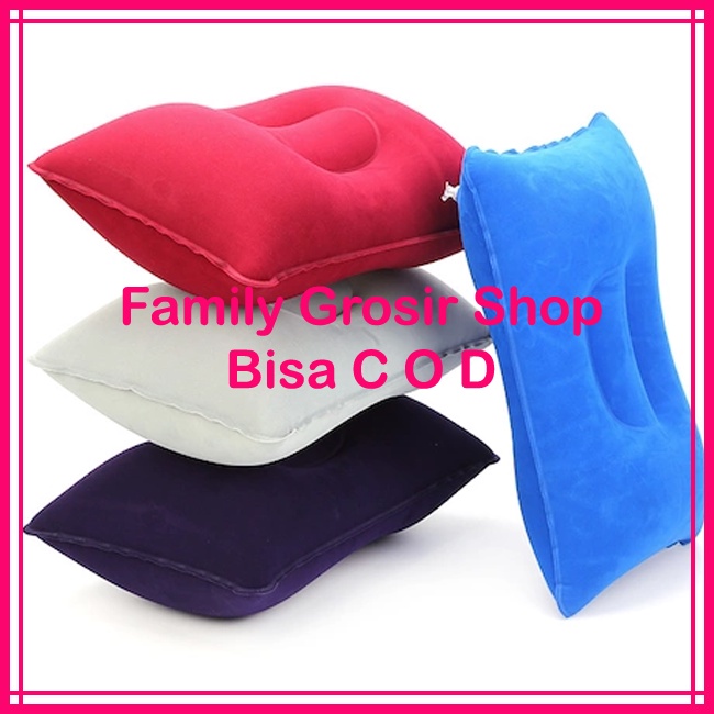 Bantal Angin Tiup Inflatable Ringan Bentuk Persegi/Kasur Travel Pillow