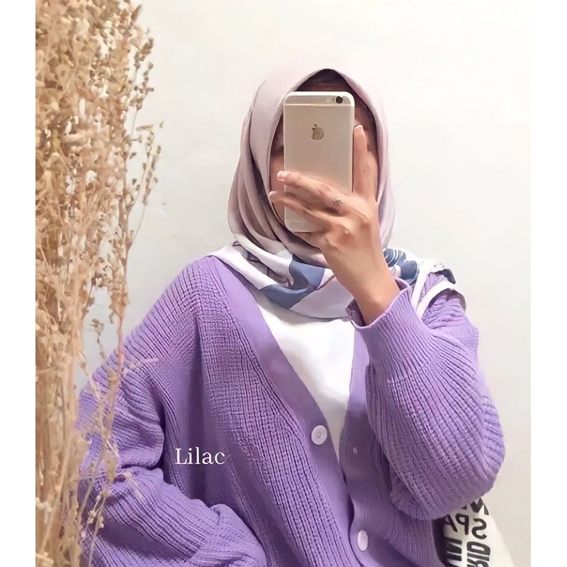 oversized lilac cardigan
