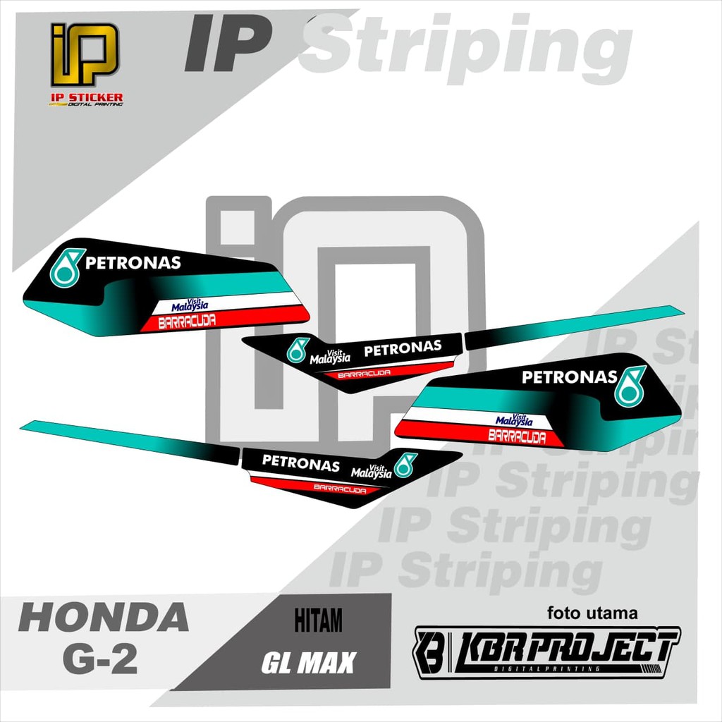 (COD) striping gl pro gl max variasi PETRONAS - striping gl honda herex terbaru - stiker gl max pro 