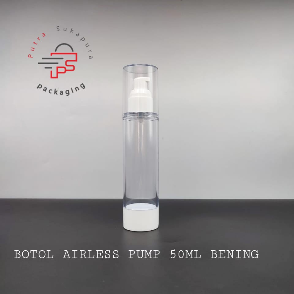 botol airless pump 50 ml bening Acrylic import