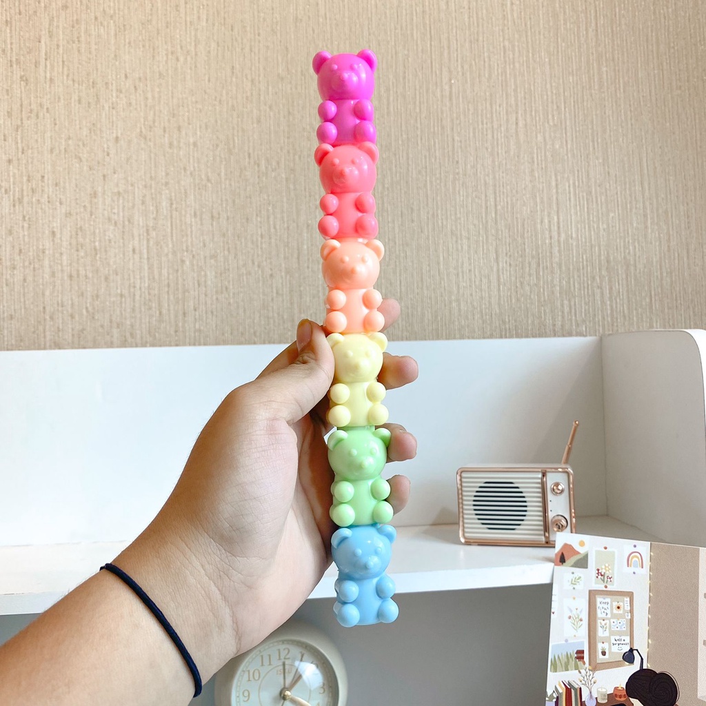 

1 SET 5 SETABILO MARKER HIGHLIGHTER SUSUN BENTUK KARTUN GUMMY BEAR LUCU WARNA WARNI ATK ALAT TULIS SEKOLAH FANCY MURAH BISA COD