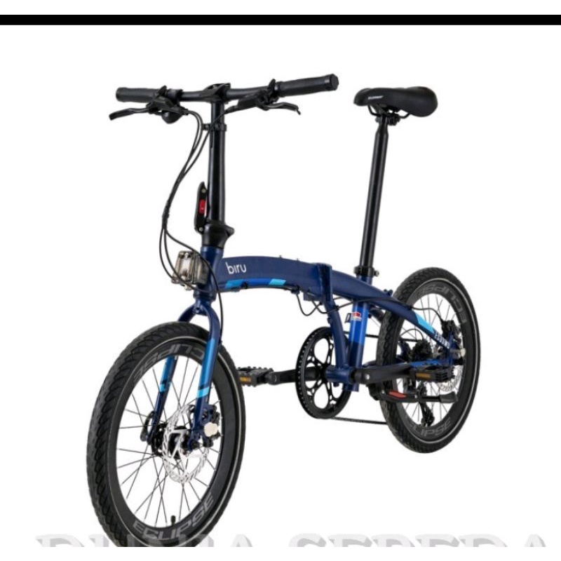 SEPEDA LIPAT 20 INCH ELEMENT ECOSMO 8SP ALLOY SENSAH BIRU HYDRAULIC