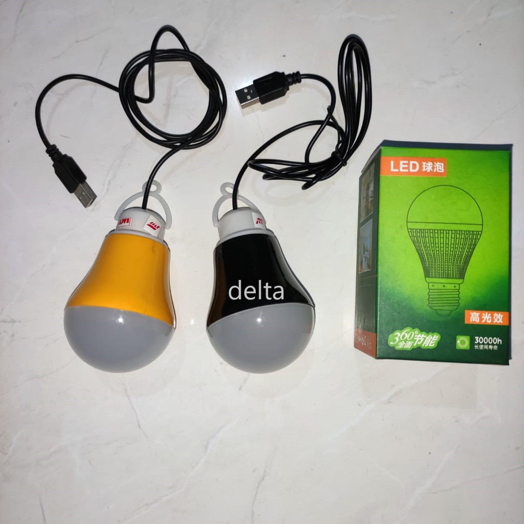 Bohlamp 5watt LED USB ,lampu baca, emergency lamp rumah/ mobil universal