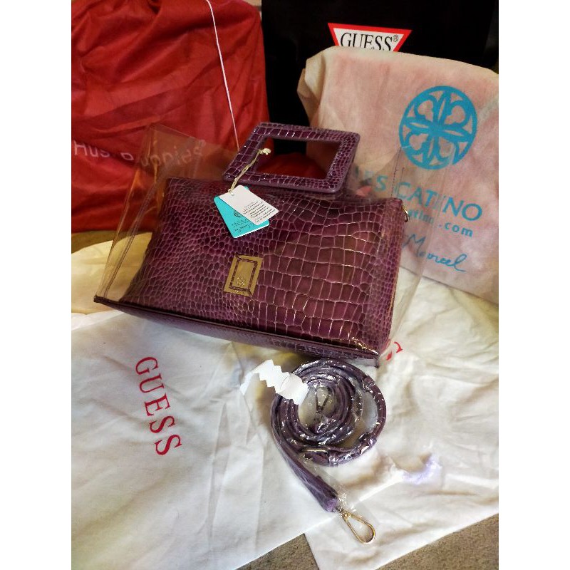 LES CATINO Croco Purple Original Counter SALE 40% Branded Store Mall Toko Limited Edition Harga asli