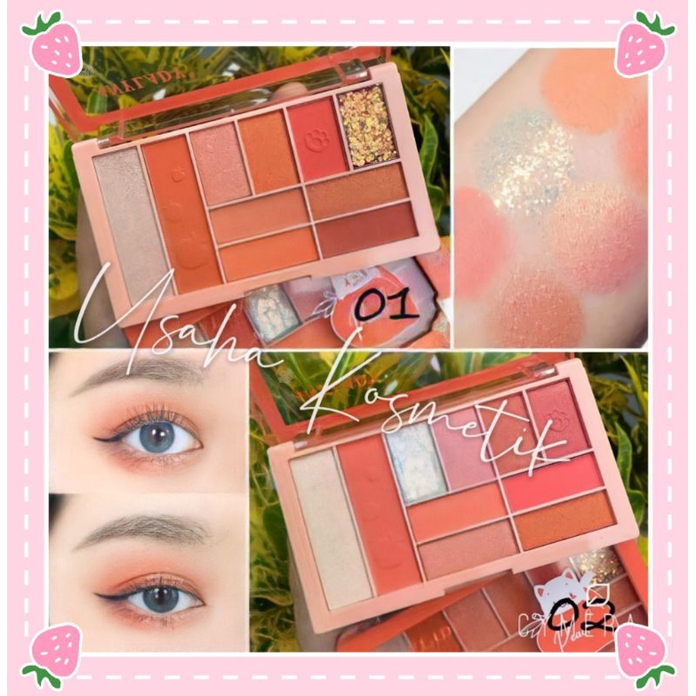 PROMO ECER!! EYESHASOW+HIGHLITHER ANYLADY PEACH/GORGEOUS EYESHADOW PALETTE 792 / 792b