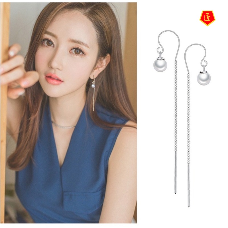 [Ready Stock]Simple Fashion Elegant Pearl Earrings