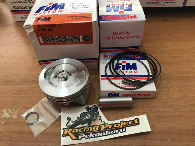 Fim Piston Kit Bore Up KLX 150 - 61 62 63 63.5 64 PIN 14-3