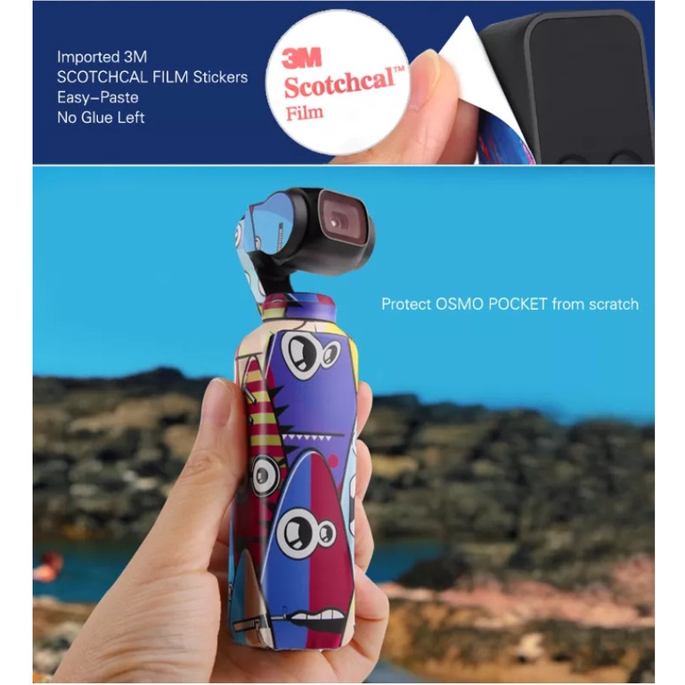 Sunnylife 3M Stickers Decals Skin Accessory for DJI OSMO Pocket