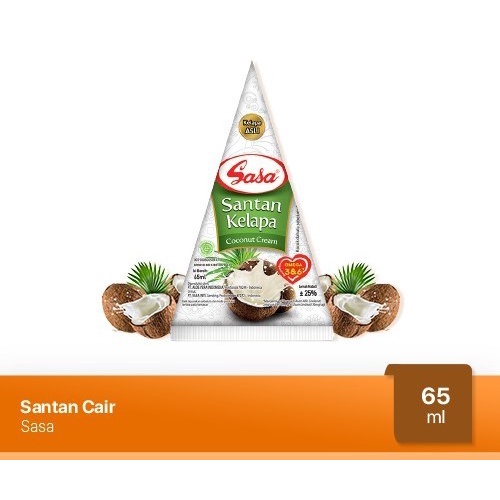 

Sasa Santan Kelapa Instan Cair / Coconut Cream Pouch Kecil 65 ml