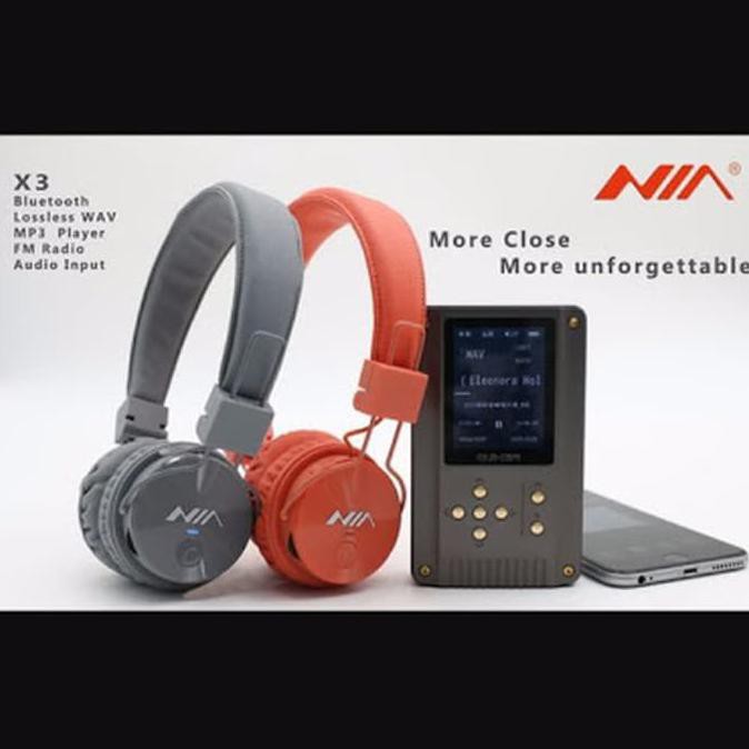 HEADPHONE BLUETOOTH NIA X3 - WIRELESS CALLS & MUSIC, TF CARD, FM