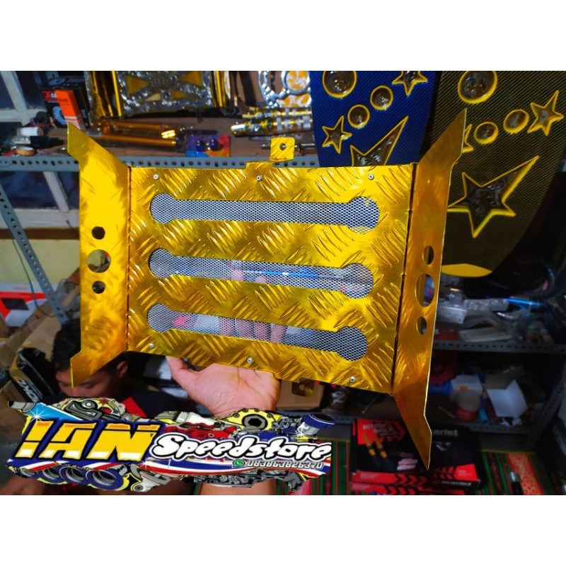 COVER RADIATOR BORDES SMOKE GOLD SAYAP FOR NINJA, VIXION, MX