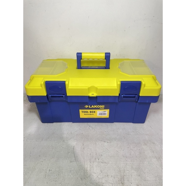 tool box lakoni pro / tool box plastik 18 inch lakoni pro / tool box kit / tool box mini / lakoni pro tool box set / tempat penyimpanan handtools / tempat penyimpanan kunci / tempat penyimpanan obeng / tool set / tool kit / tool box plastik 18 inch jetjo