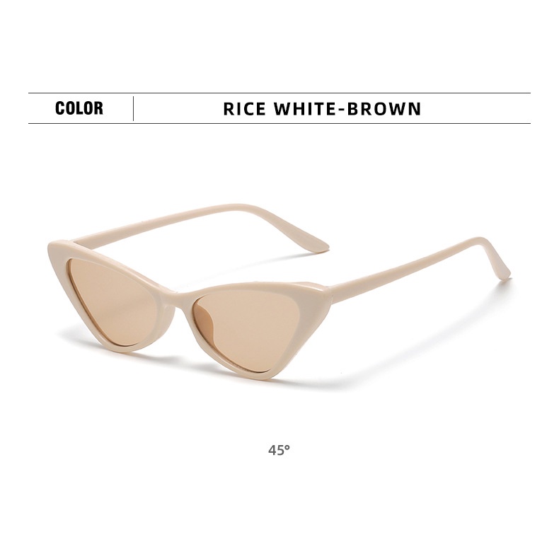 CATEYE Kacamata Hitam UV400 Model Mata Kucing Gaya Vintage Eropa Dan Amerika Untuk Wanita